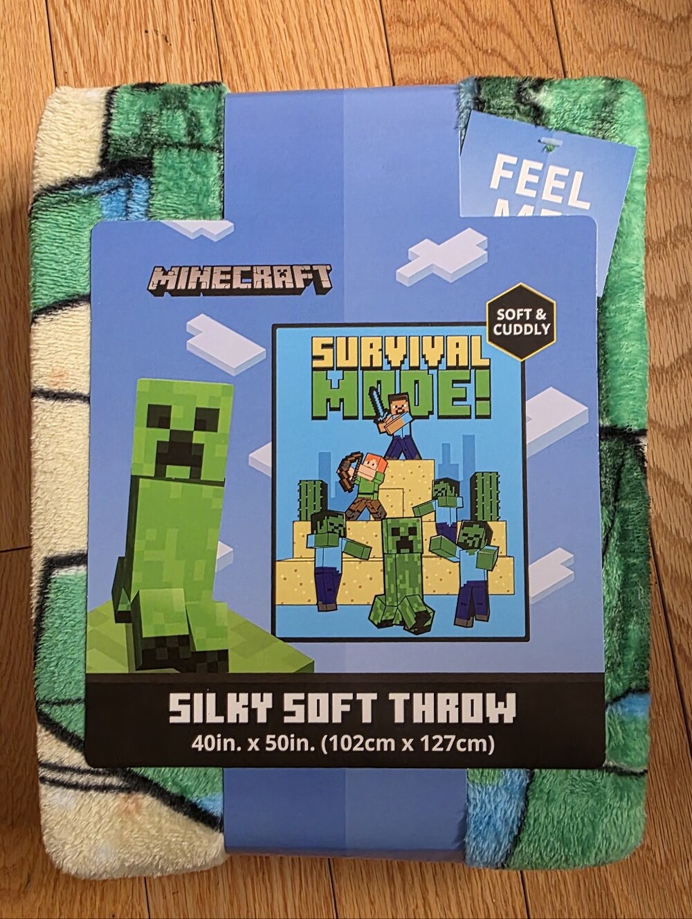 Minecraft 'Survival Mode' Silky Soft Throw Blanket